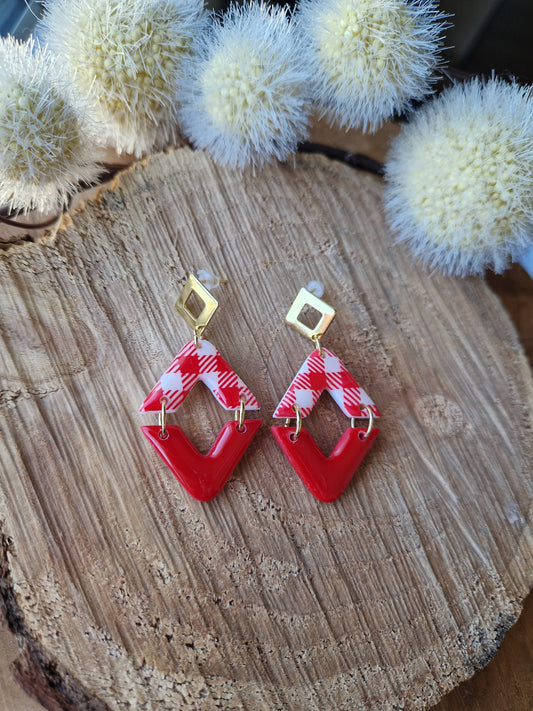 Boucles "Laurina" Vichy ❤️