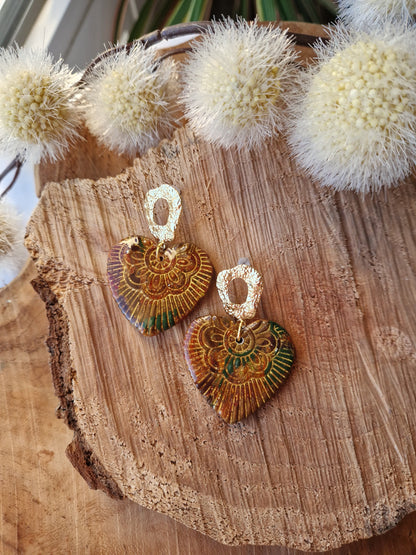 Les boucles "Coeur Mandala 🤎"