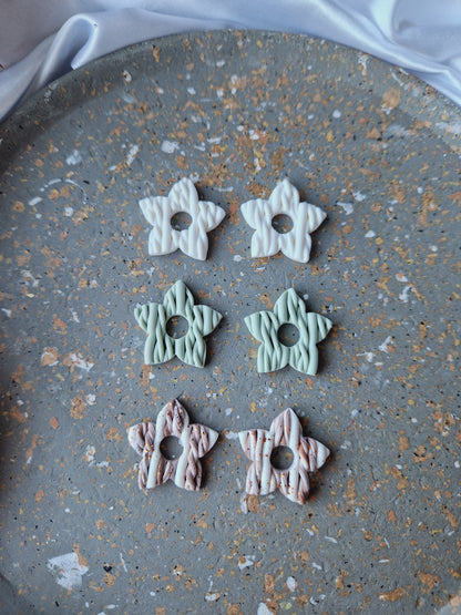Pampilles effet mailles 🧶 mates.(sans créoles).