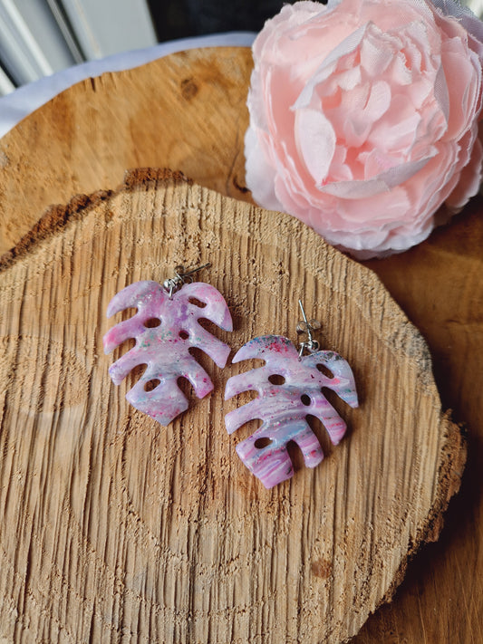 Boucles "Monstera"