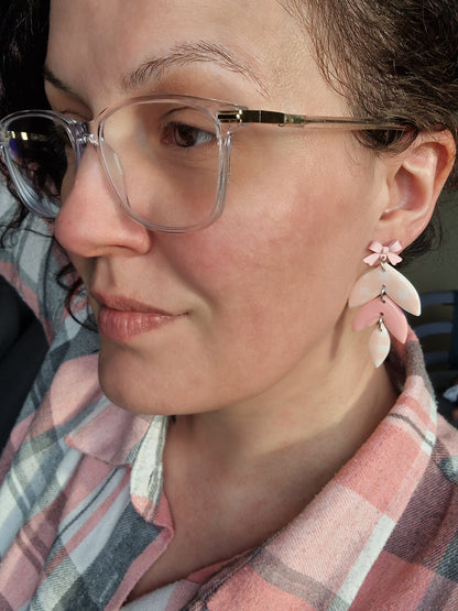 Boucles "Cléa" Vichy 🩷🎀