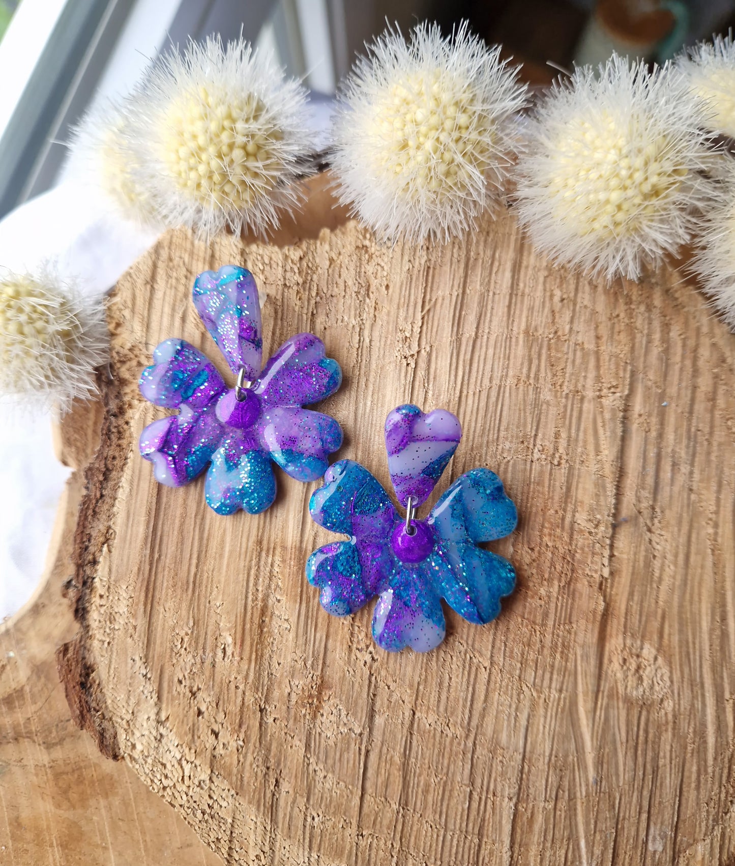 Boucles "Fleurs pétale"