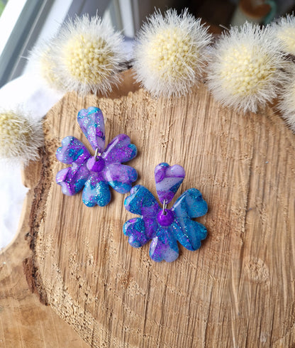 Boucles "Fleurs pétale"