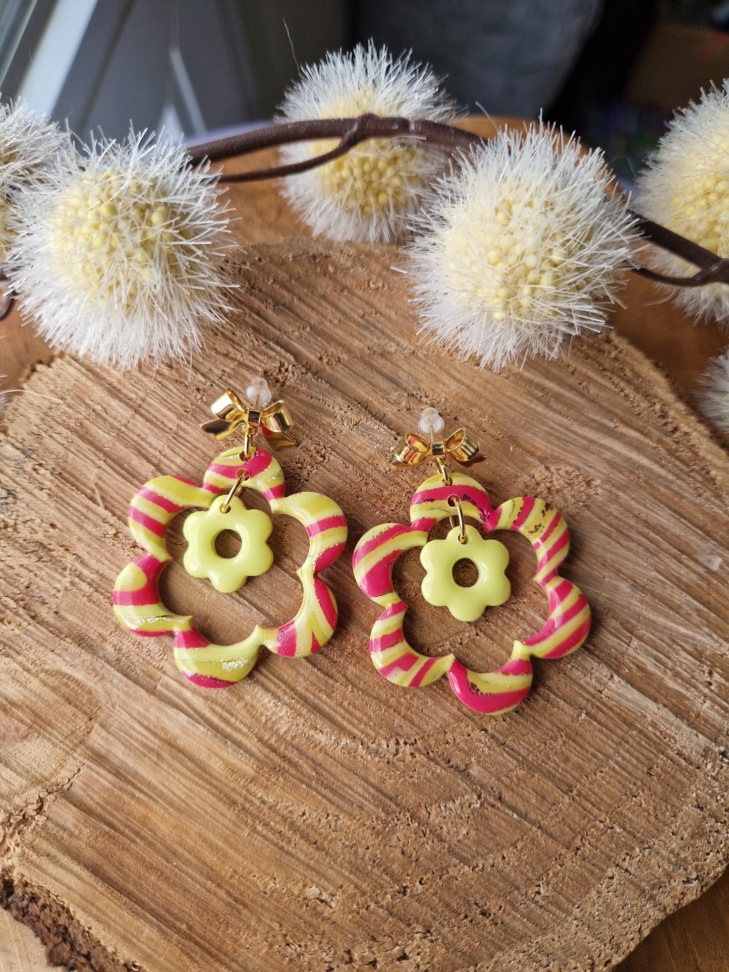 Boucles "Duo de fleurs 🌸 "