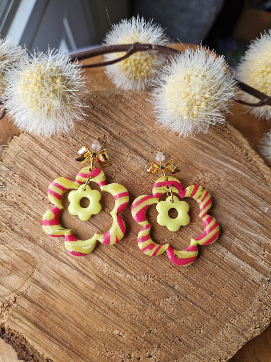 Boucles "Duo de fleurs 🌸 "