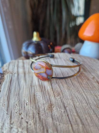 Bracelet jonc "Couleurs d'automne 🍁🦊🍂🐿"