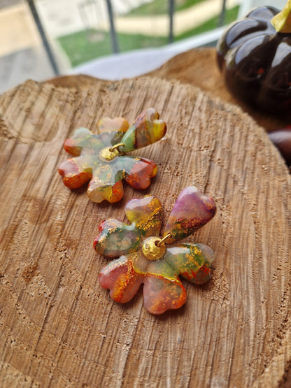 Boucles "Fleurs pétale".