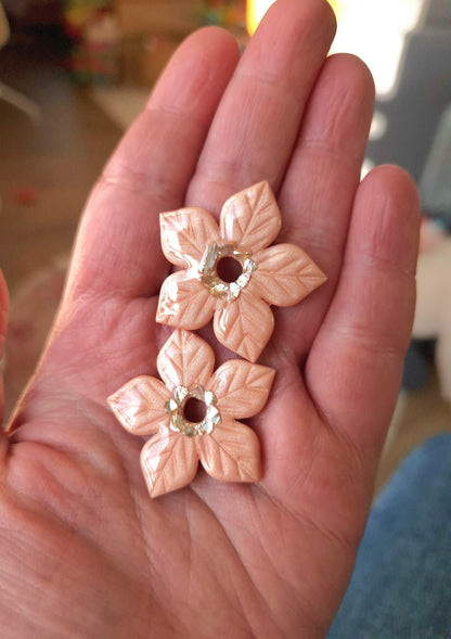 Pampilles "Fleurs de Noël" (sans créoles).