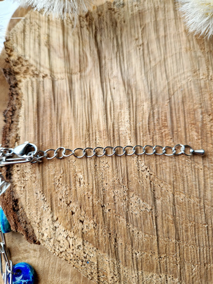 Collier "Lagon 💚🩵💙"